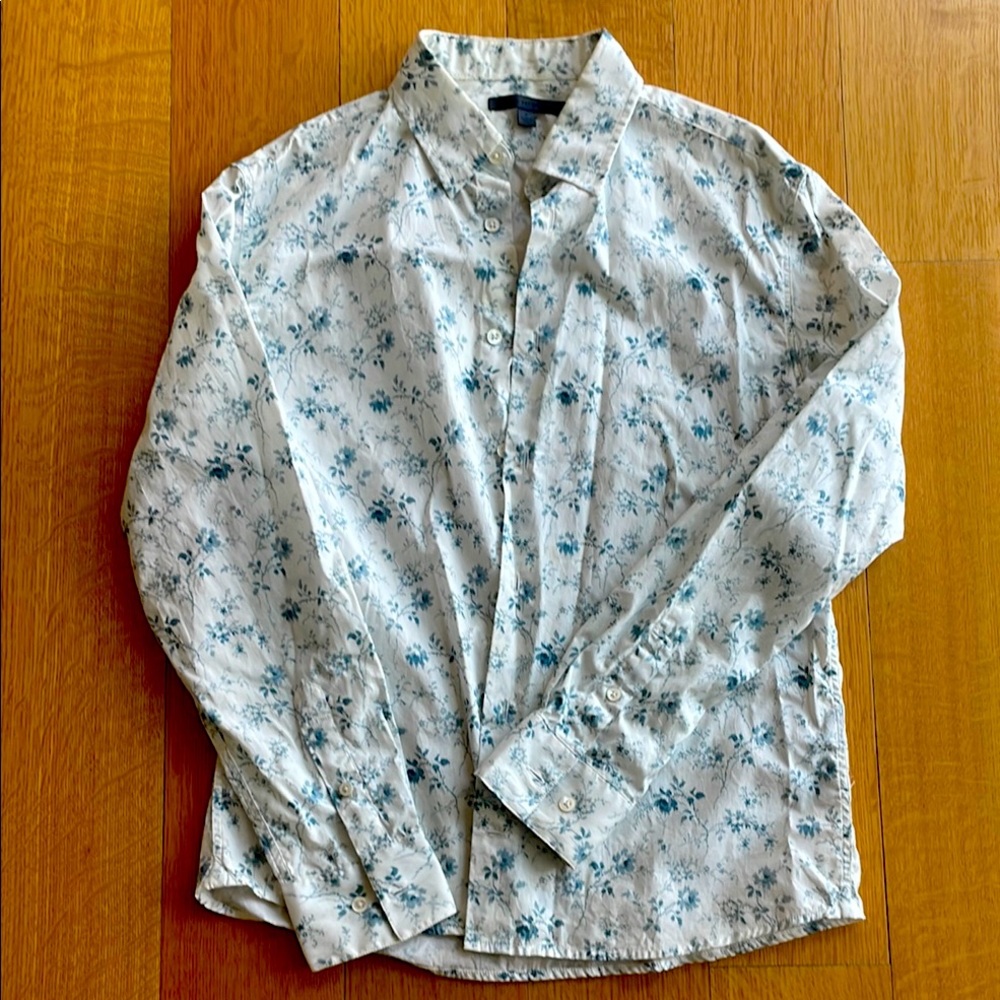 John Varvatos Floral Print Shirt